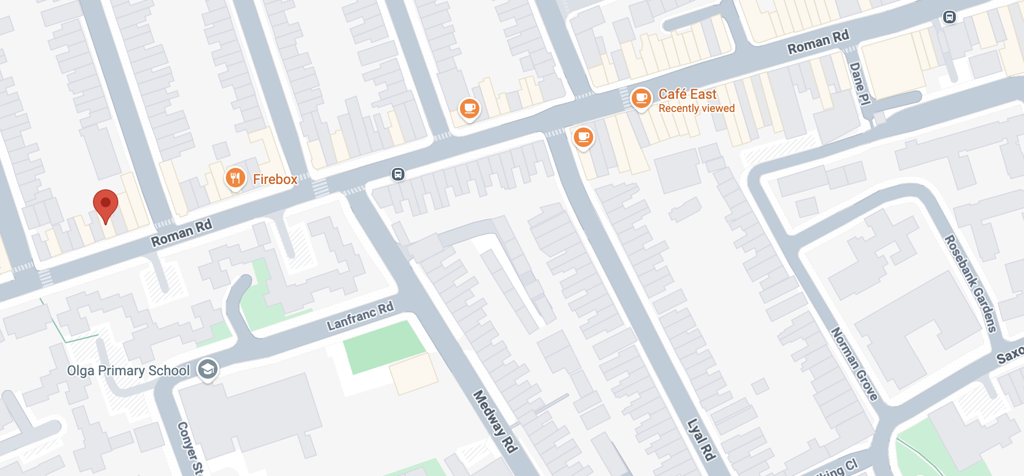 Roman Road location
